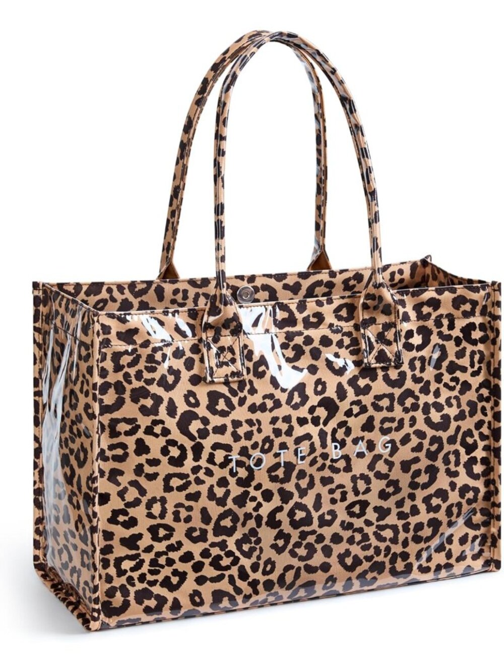 Stylish PVC Tote Bag for Women | Kraft Paper Work Handbag with Top Handle
